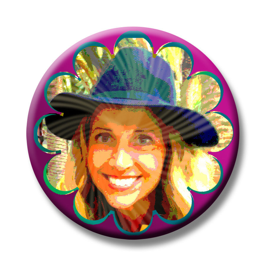 Psychedelic Selfie Button