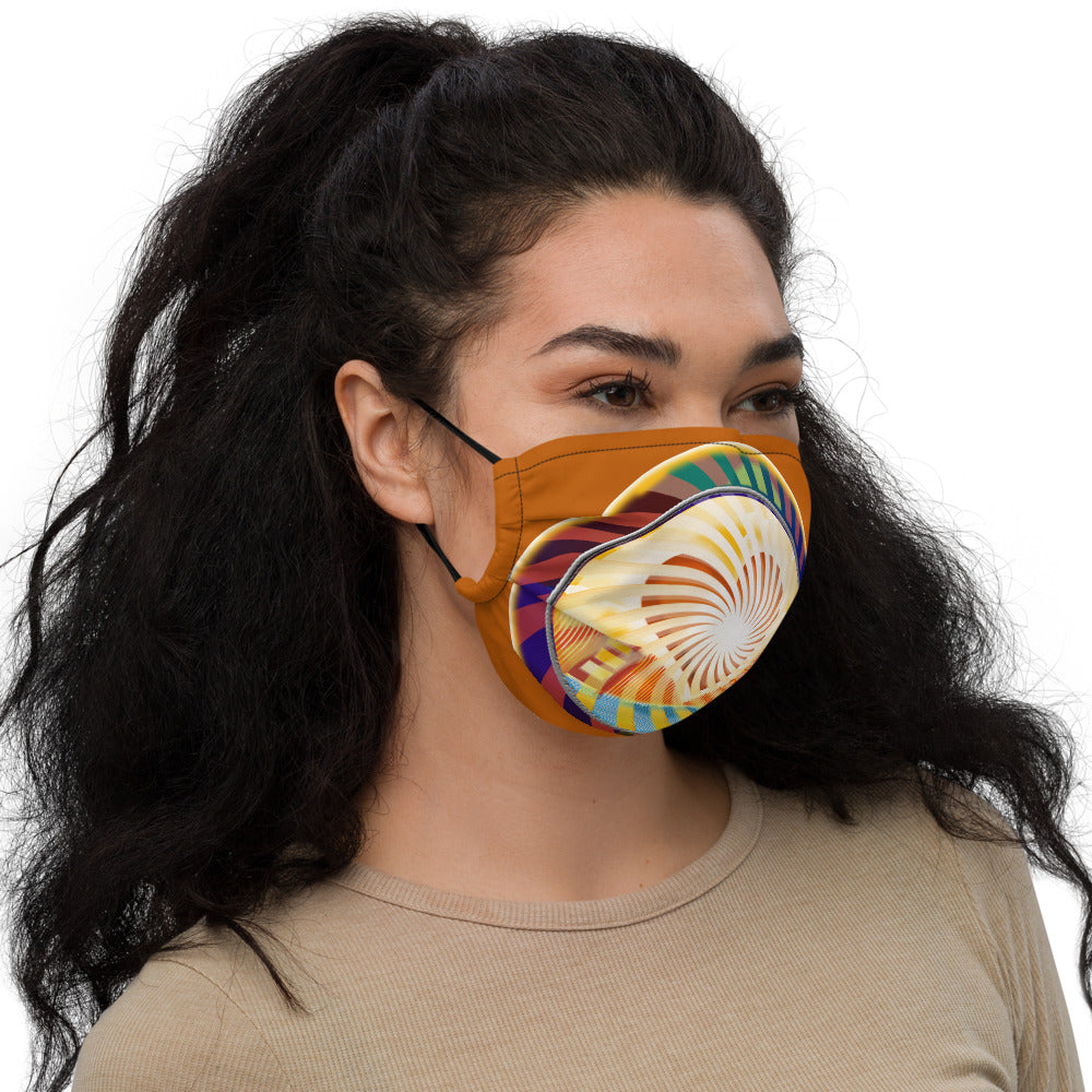 Premium face mask, The Heart Over San Francisco