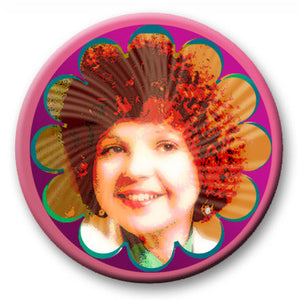 Psychedelic '60s Selfie Button