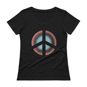 Peace Sign Ladies' Scoopneck T-Shirt