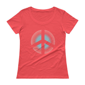 Peace Sign Ladies' Scoopneck T-Shirt