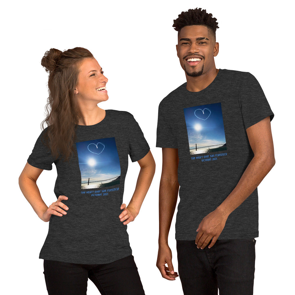 Short-Sleeve Unisex T-Shirt, The Heart Over San Francisco photo