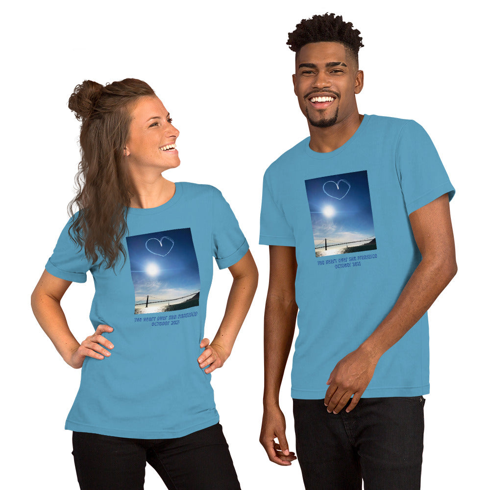 Short-Sleeve Unisex T-Shirt, The Heart Over San Francisco photo