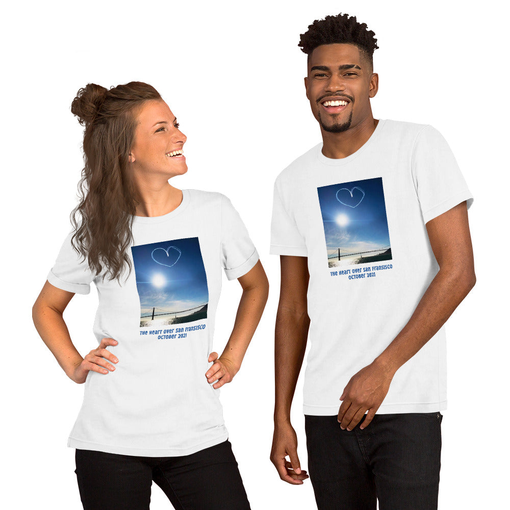 Short-Sleeve Unisex T-Shirt, The Heart Over San Francisco photo