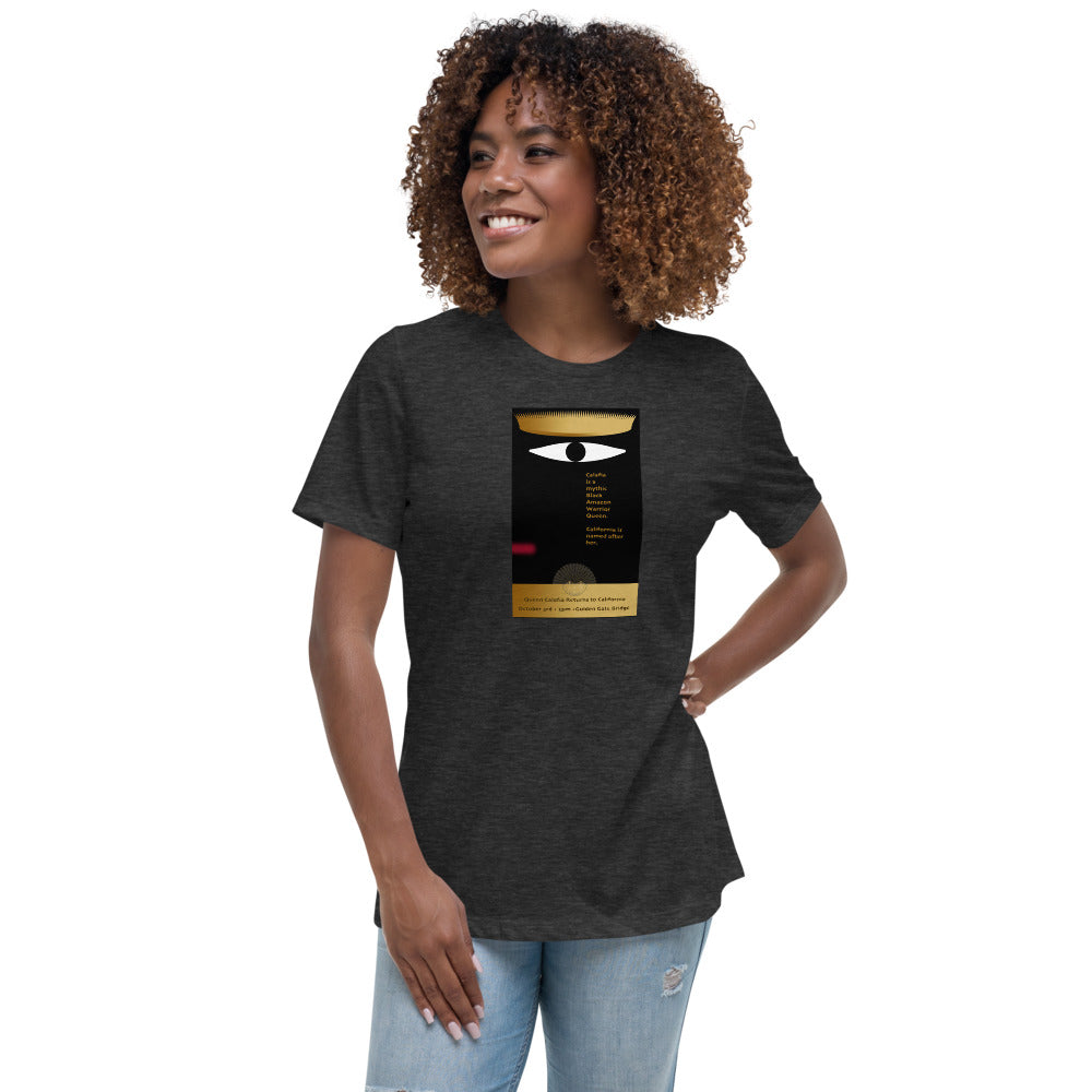 Women's Relaxed T-Shirt, Queen Calafia Poster