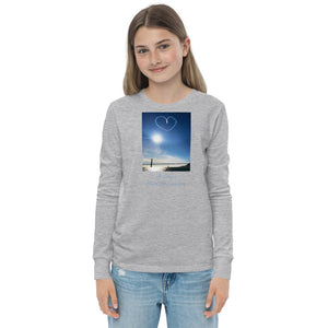 Youth long sleeve tee, The Heart Over San Francisco