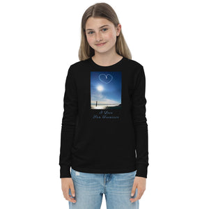 Youth long sleeve tee, The Heart Over San Francisco