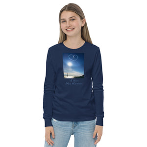 Youth long sleeve tee, The Heart Over San Francisco