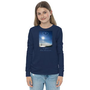 Youth long sleeve tee, The Heart Over San Francisco