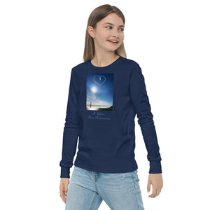 Youth long sleeve tee, The Heart Over San Francisco