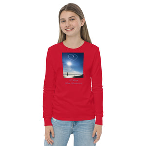 Youth long sleeve tee, The Heart Over San Francisco