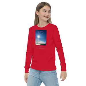 Youth long sleeve tee, The Heart Over San Francisco